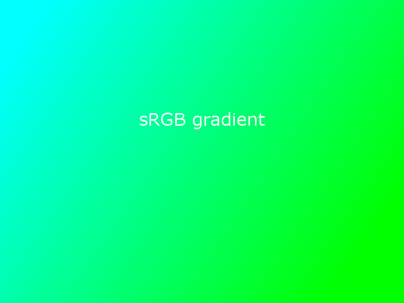 Figura 5: Gradientes sRGB e Adobe RGB. Clique ou toque a imagem para trocar.
