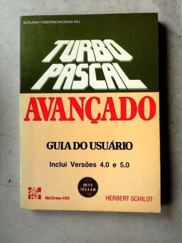 Figura 2: Capa do livro `Turbo Pascal Avançado` de Herbert Schildt
