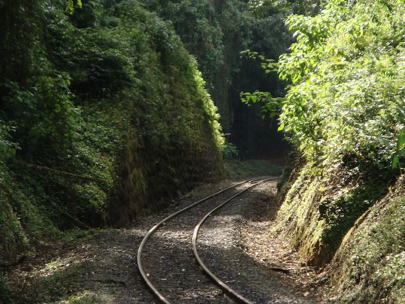 Figura 1: Ferrovia São Francisco subindo a serra
