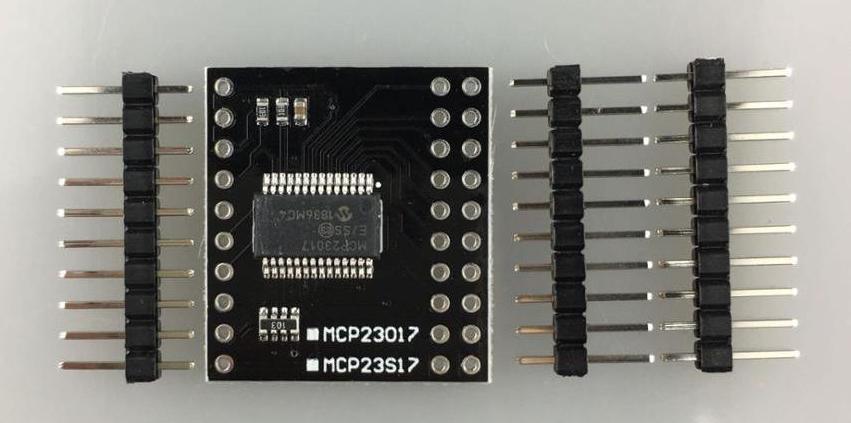 Figure 4: The MCP23017 I/O expander, mounted on a ready-to-use board.