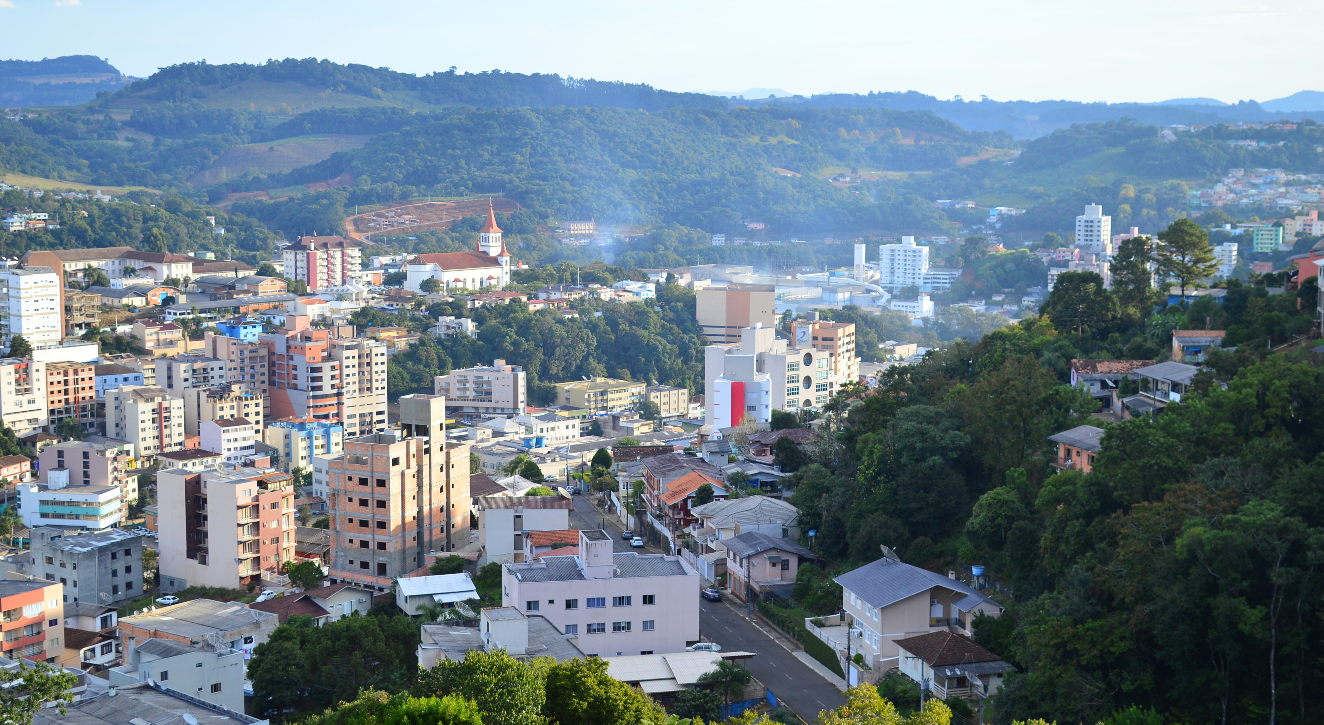Figura 8: Cidade de Videira/SC, vista do observatório do aeroporto