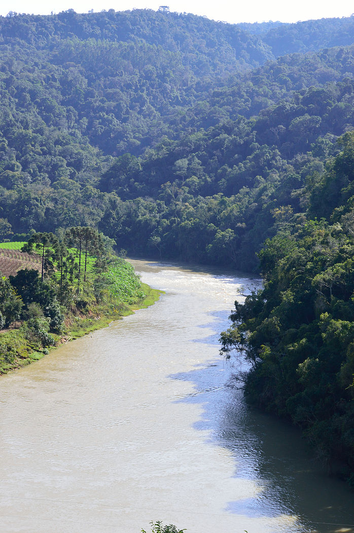 Figura 16: Rio Hercílio a montante do Rio da Prata, em Santa Terezinha (2015)
