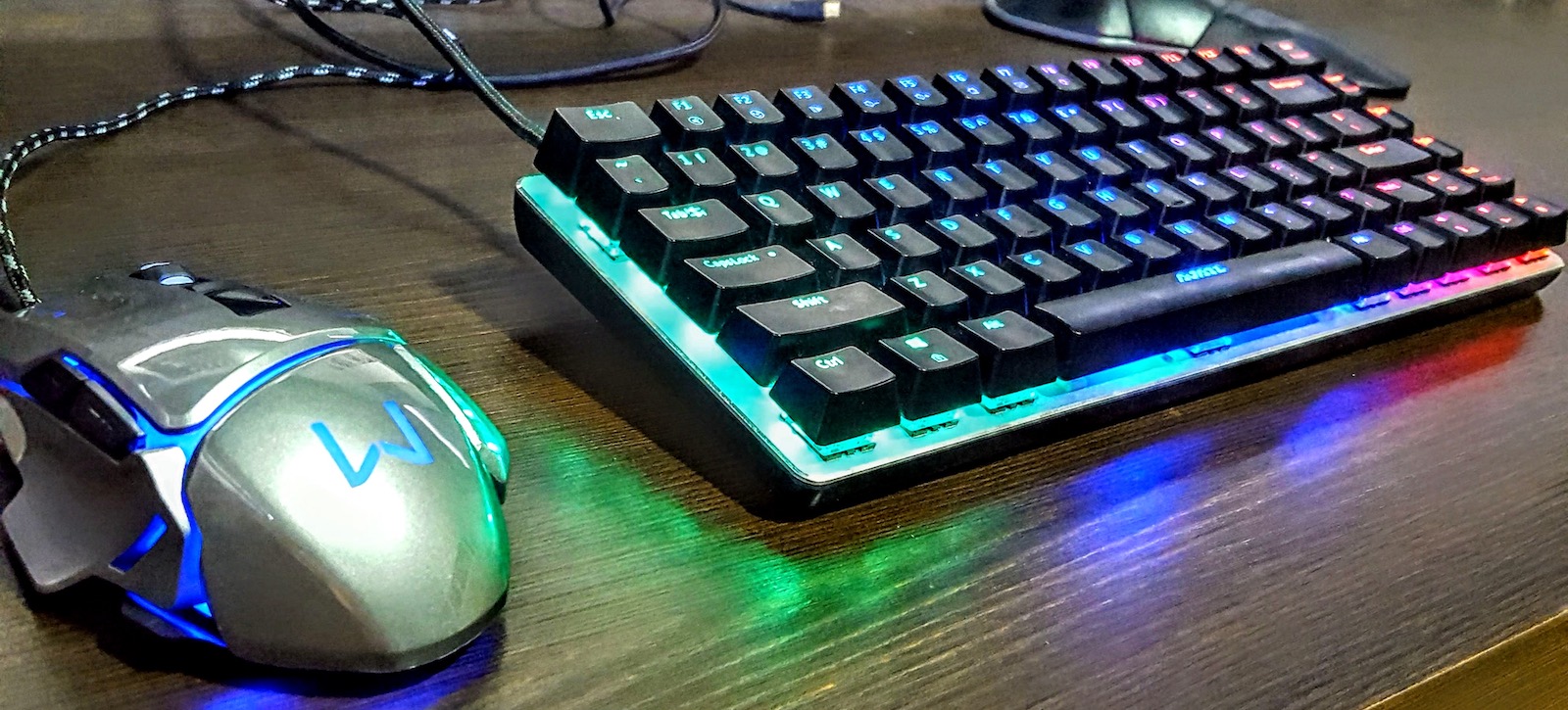 Figure 2: Typical gamer setup, full of lights, chrome and colors.