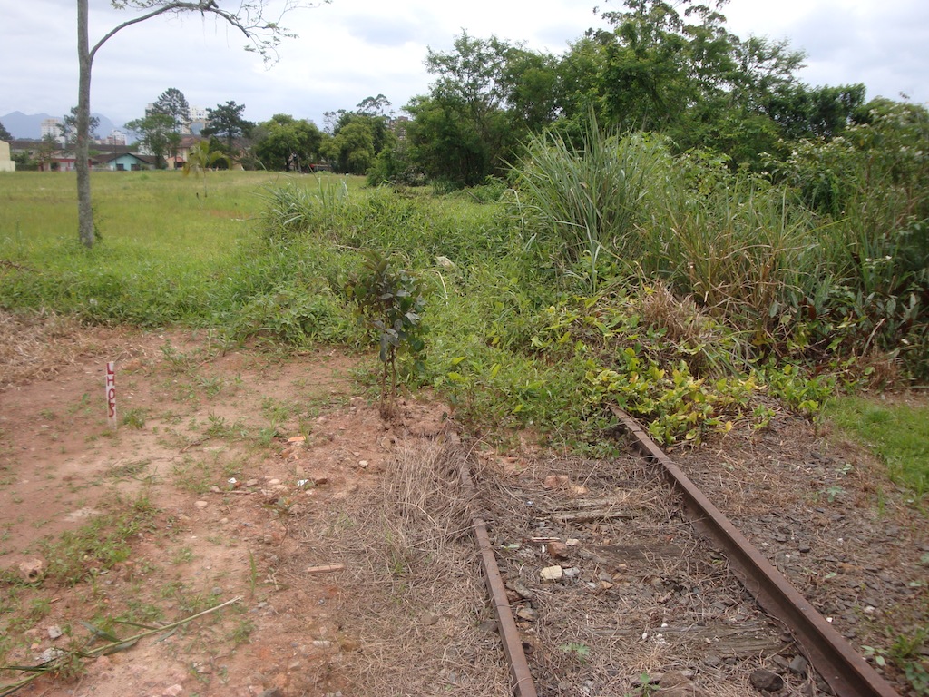 Figura 15: Terreno do Bucarein, fronteiriço com rios Jaguarão e Cachoeira, por onde passava o ramal ferroviário.